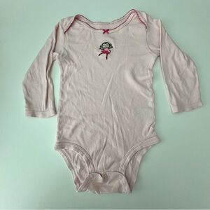 Carter's Light Pink Long Sleeve Bodysuit 18M
